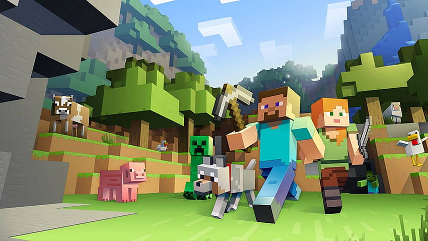 Minecraft' supera a 'Fortnite' como el juego más visto en YouTube, Minecraft vs Fortnite fondo de pantalla