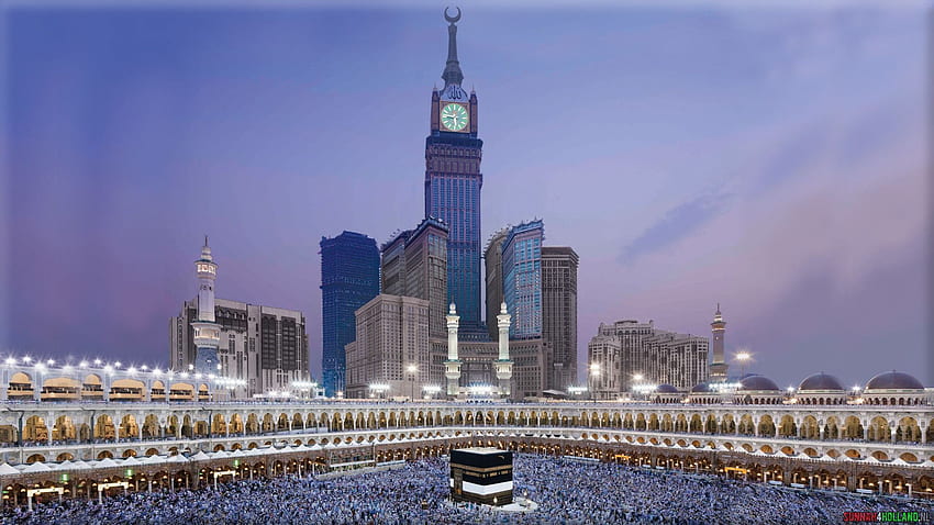 Makkah Abraj Al Bait 시계탑 가득 참 HD 월페이퍼