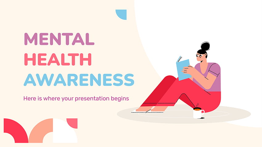 メンタルヘルス意識向上の Google スライドと PowerPoint テンプレート 高画質の壁紙