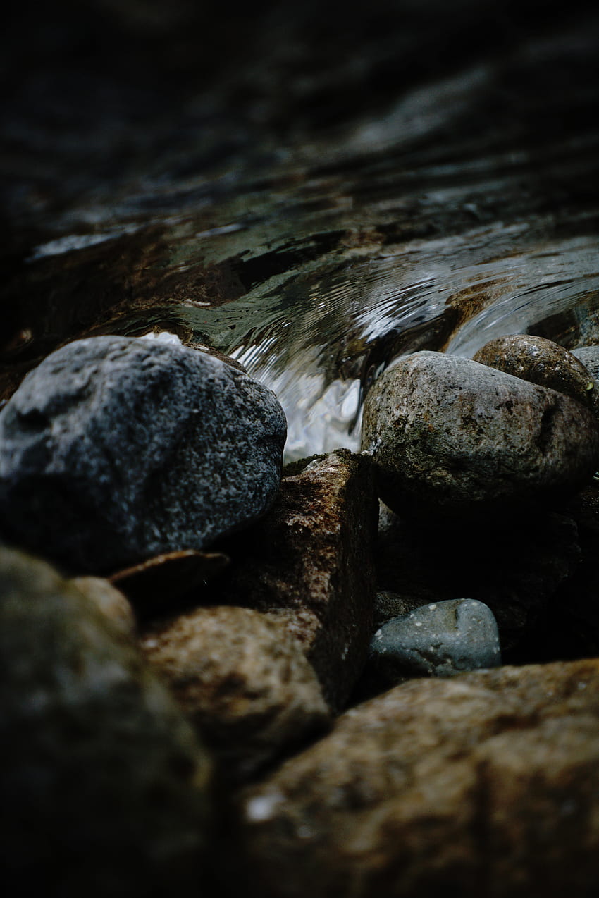 Nature, Water, Stones, Rocks, Flow, Stream HD phone wallpaper