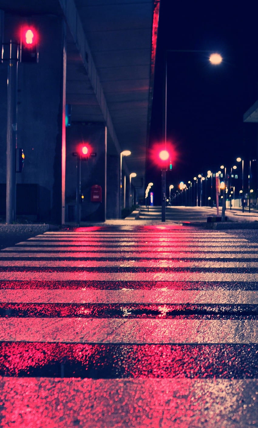 Night City Lights Street iPhone HD phone wallpaper