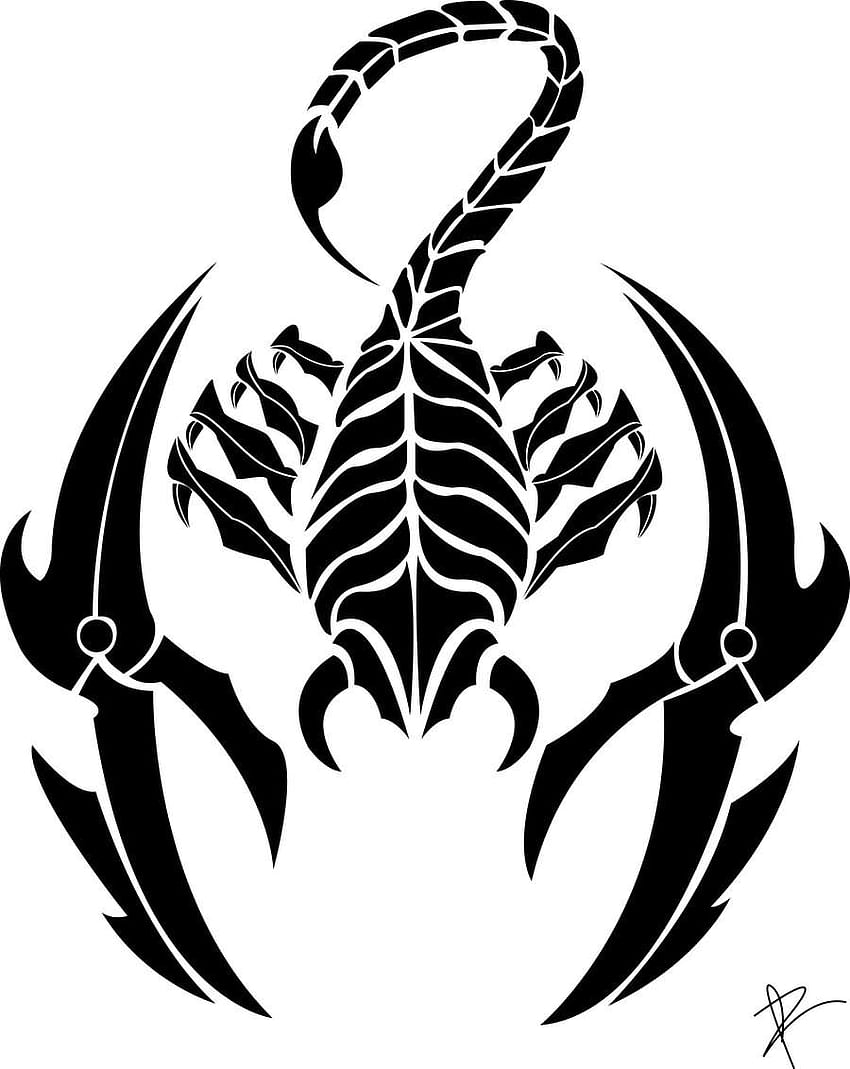 Small Tribal Scorpion Tattoo - Tattoo Ideas and Designs | Tattoos.ai