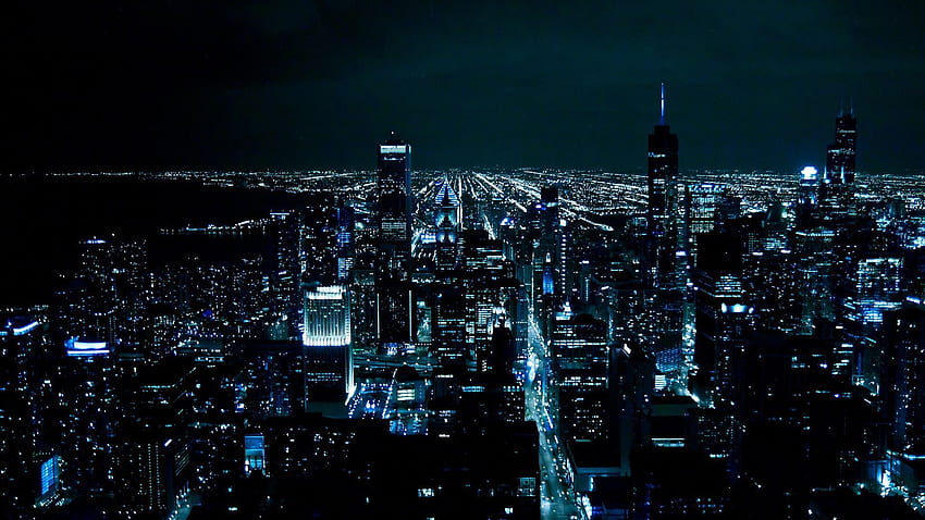 Landscape, City Night HD wallpaper