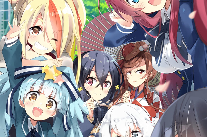 Zombieland Saga, Yuugiri, Minamoto Sakura, Konno Junko, Yamada Tae for Chromebook Pixel HD wallpaper