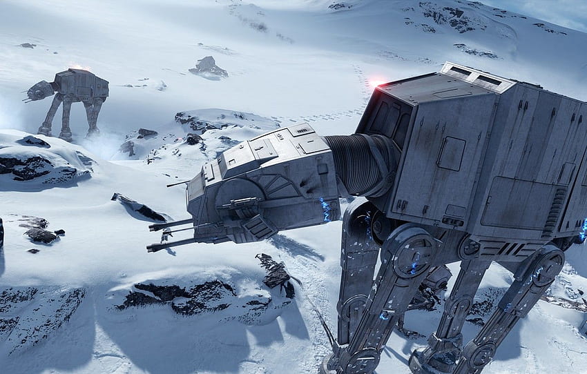 Game, Electronic Arts, AT AT, DICE, Hot, Star Wars Battlefront, Hoth For , Section игры HD wallpaper