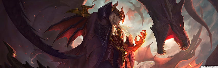 League of Legends (LOL) - Maestro dragón Swain fondo de pantalla