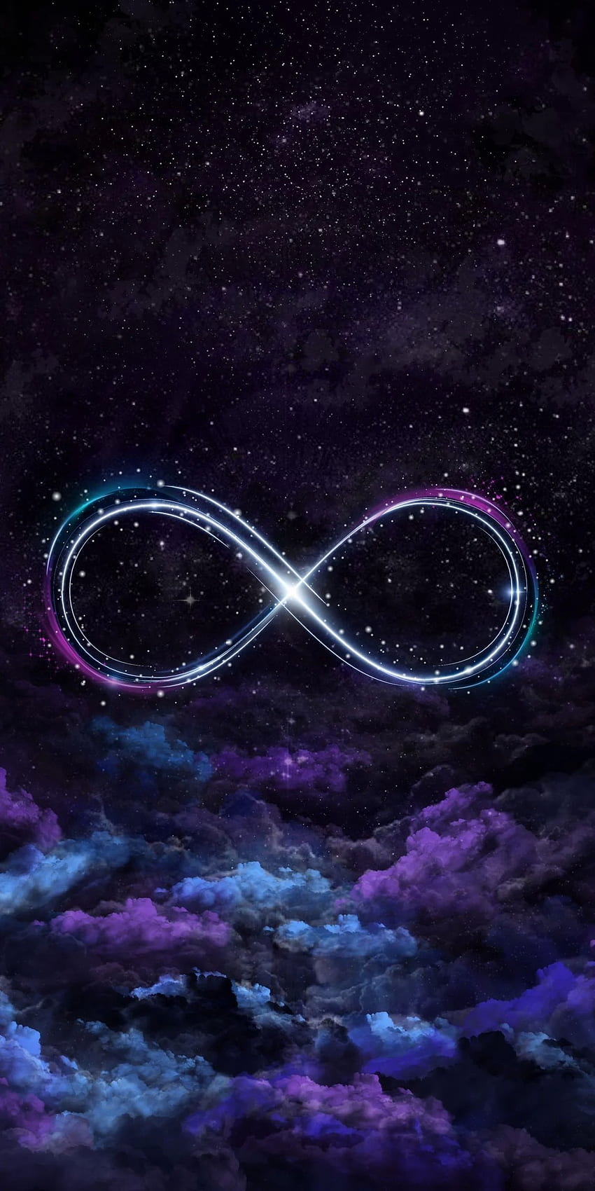 From the Ashes con el símbolo de infinito en lugar de un fénix, Infinity Logo fondo de pantalla del teléfono