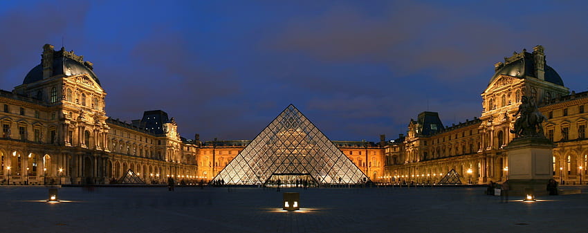 Le Louvre, Paris, France, Pyramide / et Mobile & Fond d'écran HD