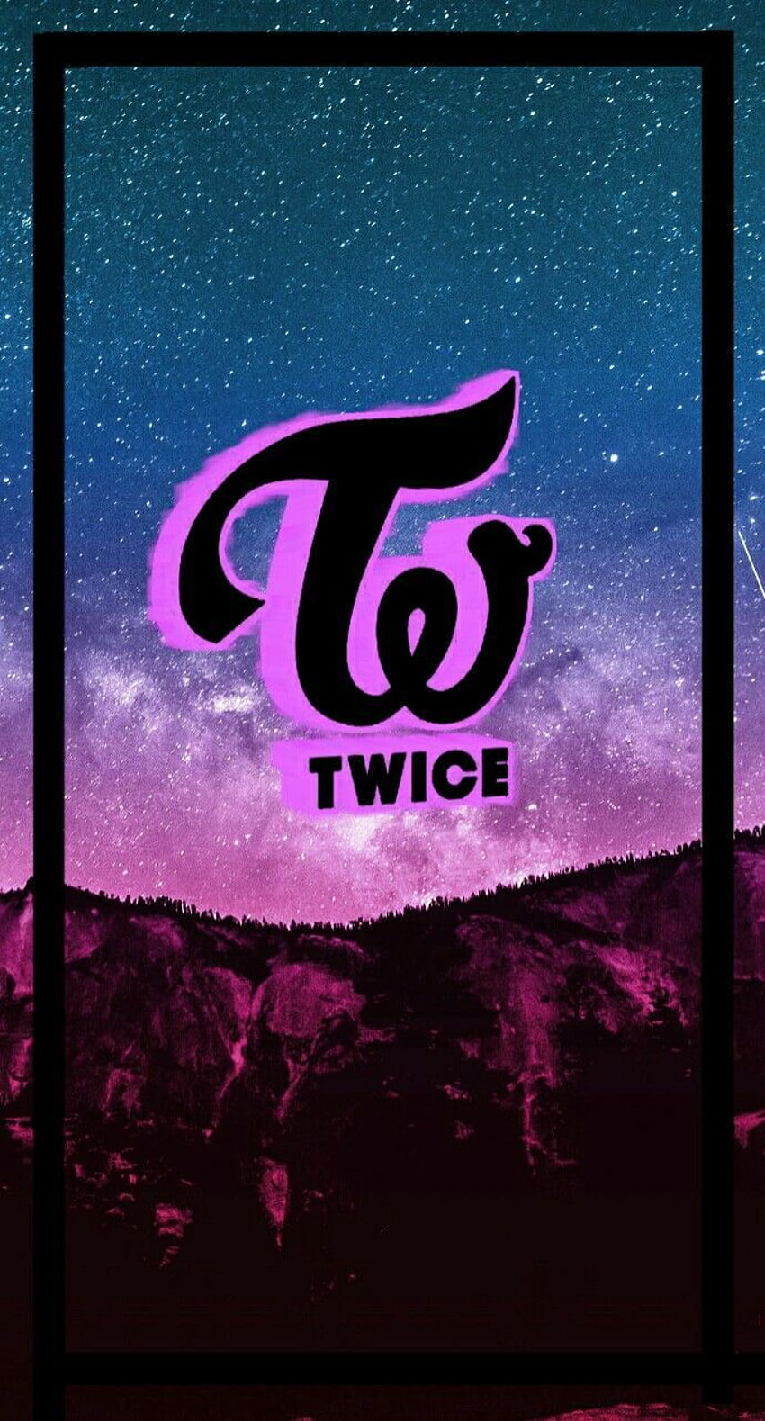 Twice Logo Kpop Background Wallpaper Stock Illustration 1407261284