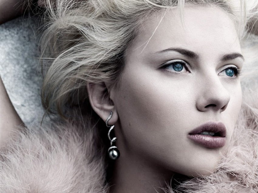 Scarlett-Johansson, scarlett, white, johansson, model, actress HD wallpaper