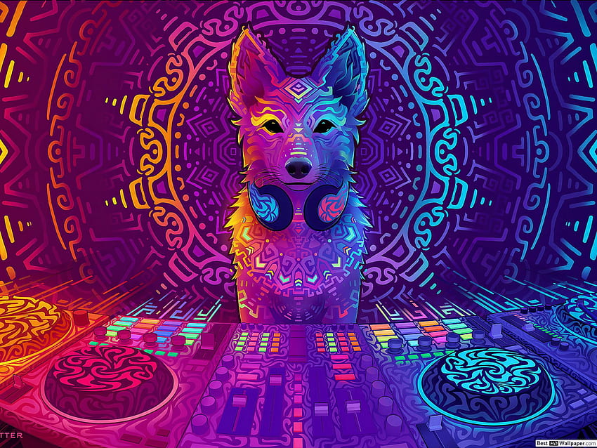 DJ Fox digital art, iPad Digital Art HD wallpaper