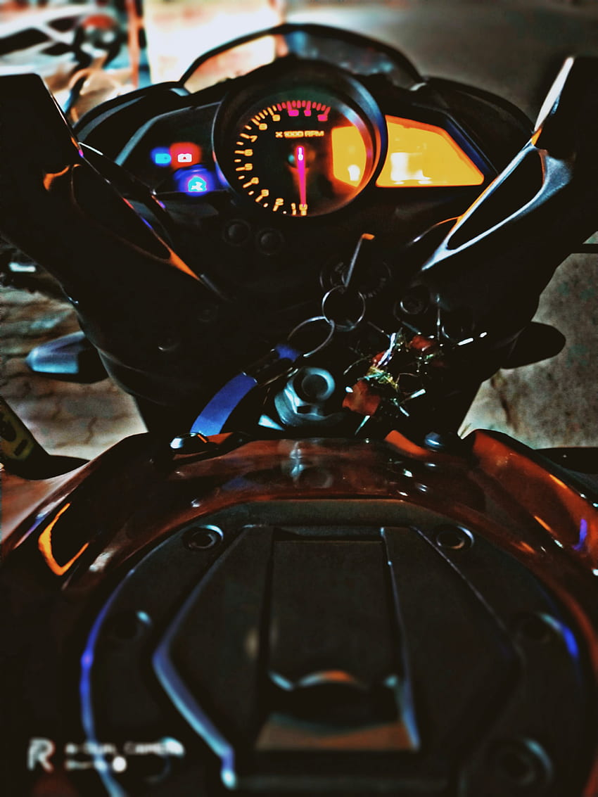 Pulsar NS 125, iluminación automotriz, motocicleta fondo de pantalla del teléfono