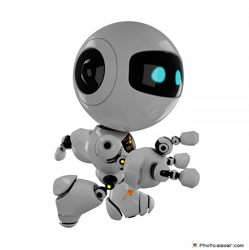 Cute running robot on white background [] for your , Mobile & Tablet. Explore Cute Robot . Robots for My , Robot , Cool Robot , Running Robot HD phone wallpaper