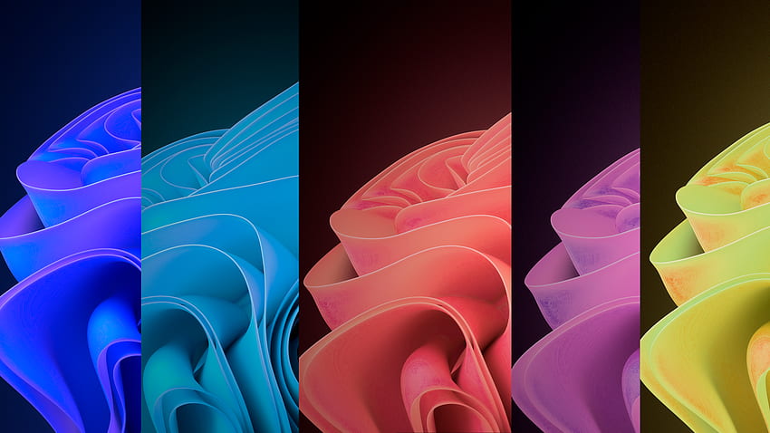 New Windows 11 Color Waves Theme Wallpapers (light & dark versions, 4K  original from Microsoft) : r/Surface