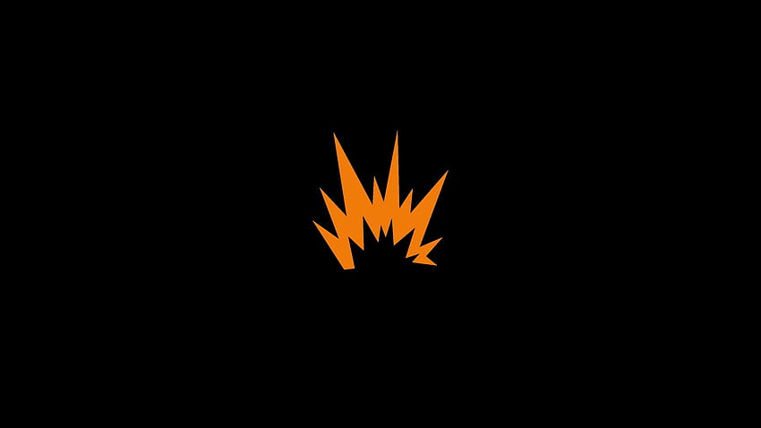 sign, fire, minimalism full , tv, Minimalist HD wallpaper