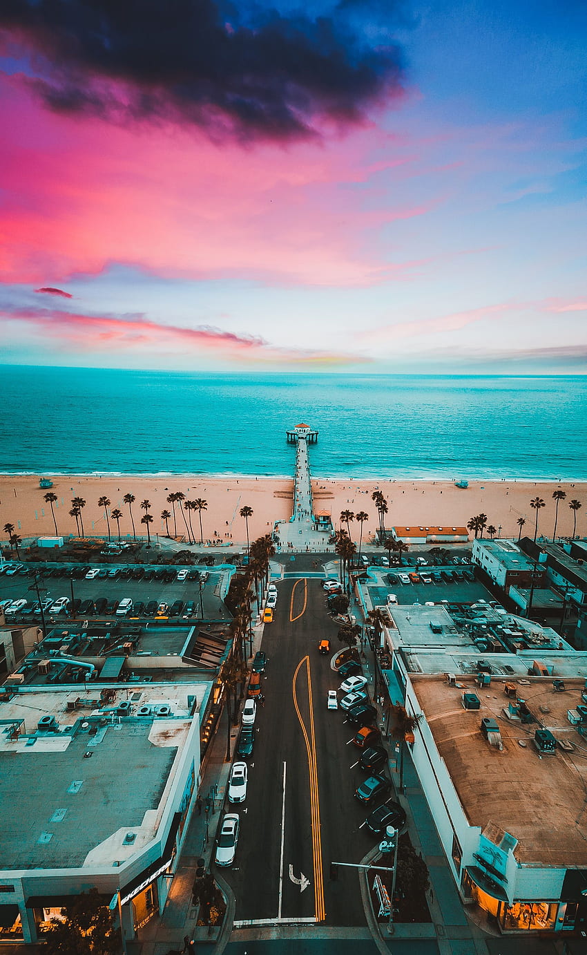 Manhattan Beach - Los Angeles. HD-Handy-Hintergrundbild