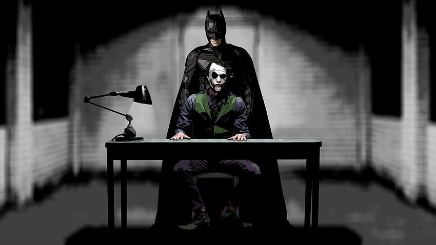 Joker Batman, Black and White Joker HD wallpaper