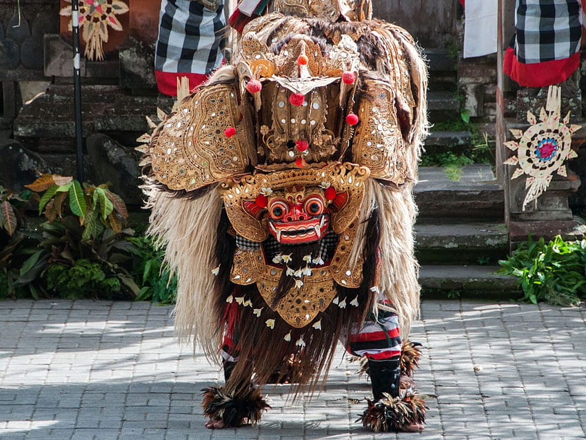 Barong, A Mythical Lion Like Creature Balinese Dance The Dragon HD wallpaper