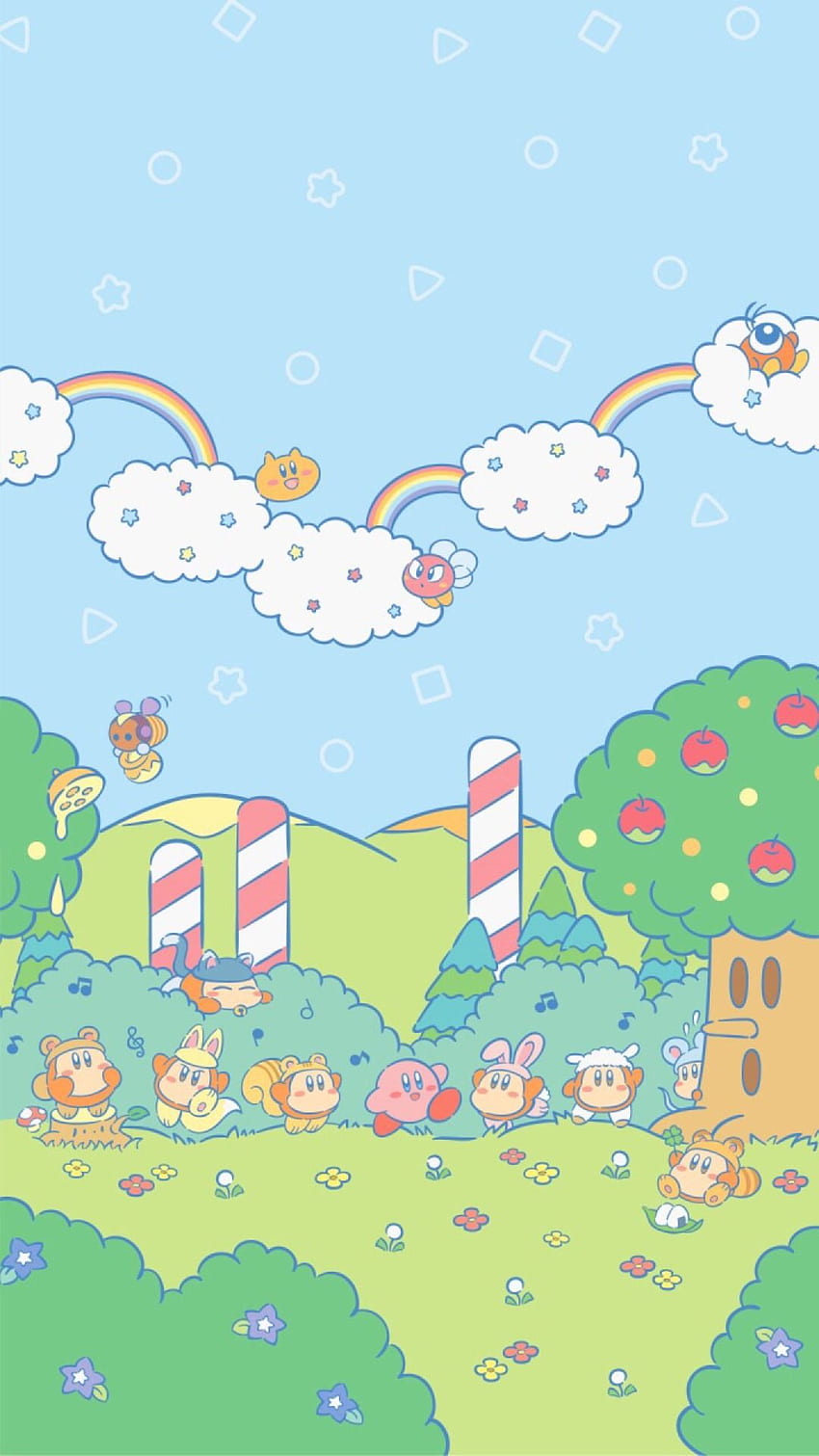 New kirby released on, Cute Kirby HD phone wallpaper