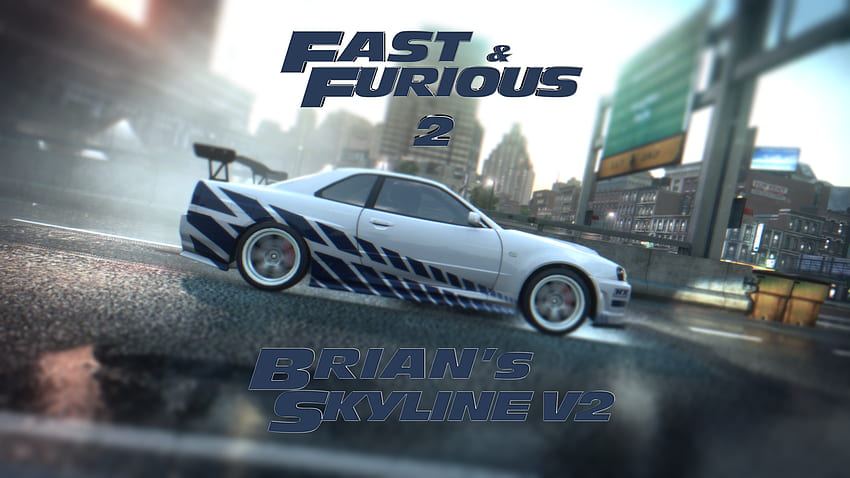 NFSMods - Fast & Furious 2 Nissan Skyline GTR, Brian Nissan Skyline Tapeta HD