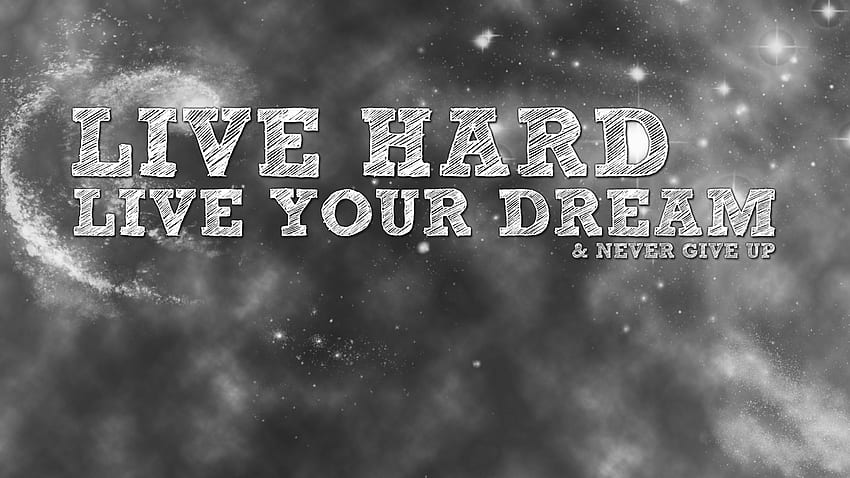 Dream big work hard quotes on black background The 115 best motivational  with inspiring quotes, Never Give Up Black HD wallpaper | Pxfuel