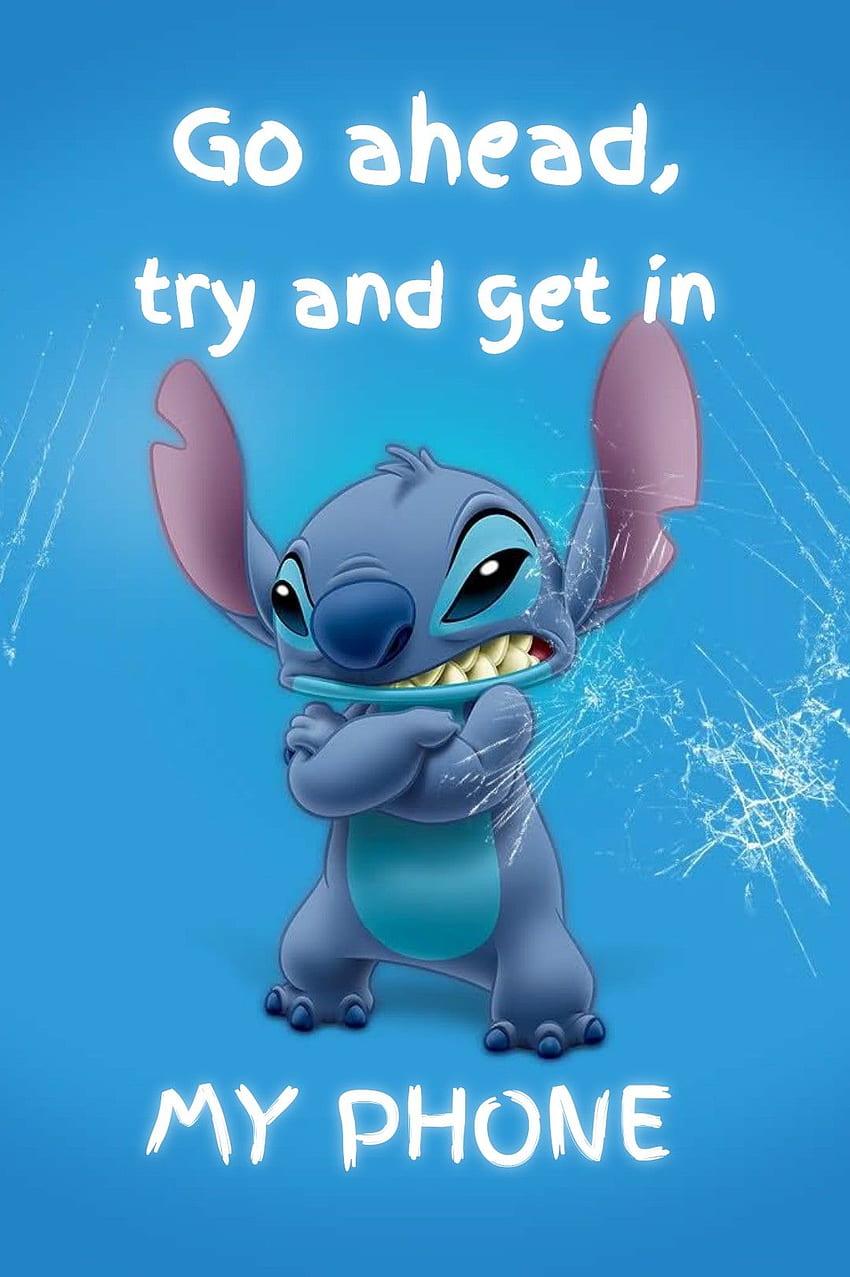 Cute Stitch Quotes, Don't Touch My iPad Stitch HD phone wallpaper