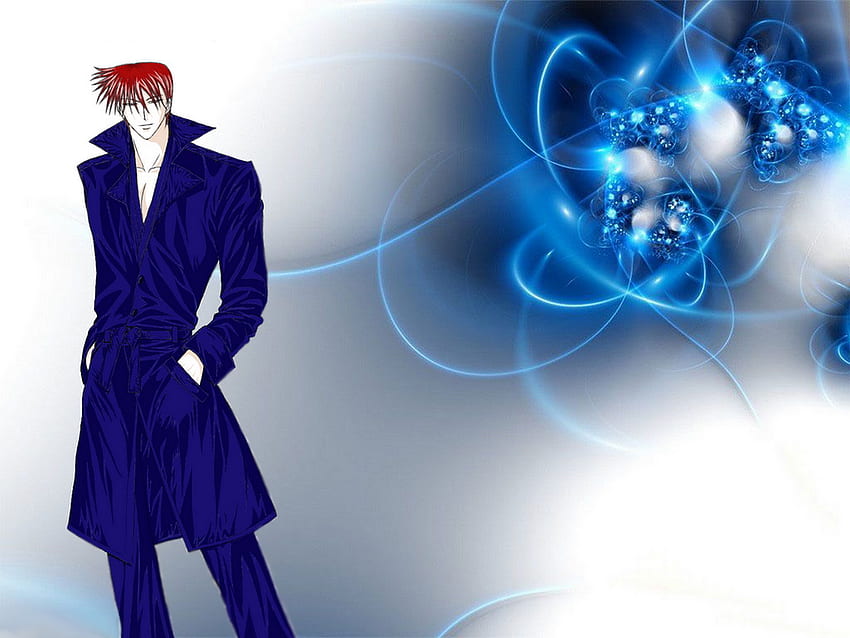 Cool Dude, blue, cool, style, anime HD wallpaper