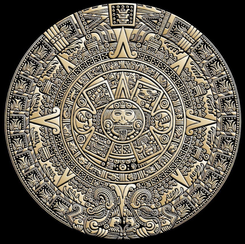 calendario azteca, azteca fondo de pantalla