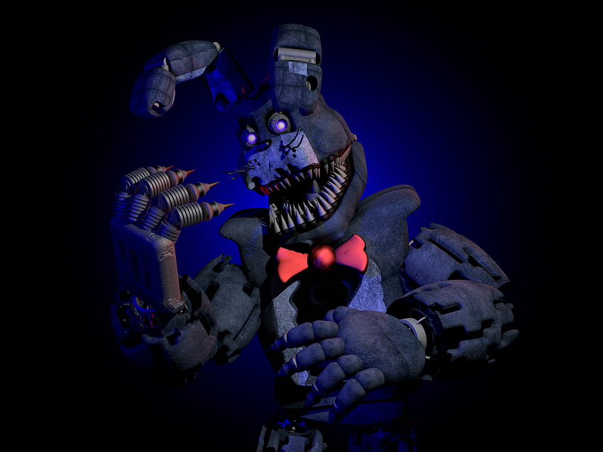 Download Nightmare Freddy Bonnie Jumpscare Wallpaper