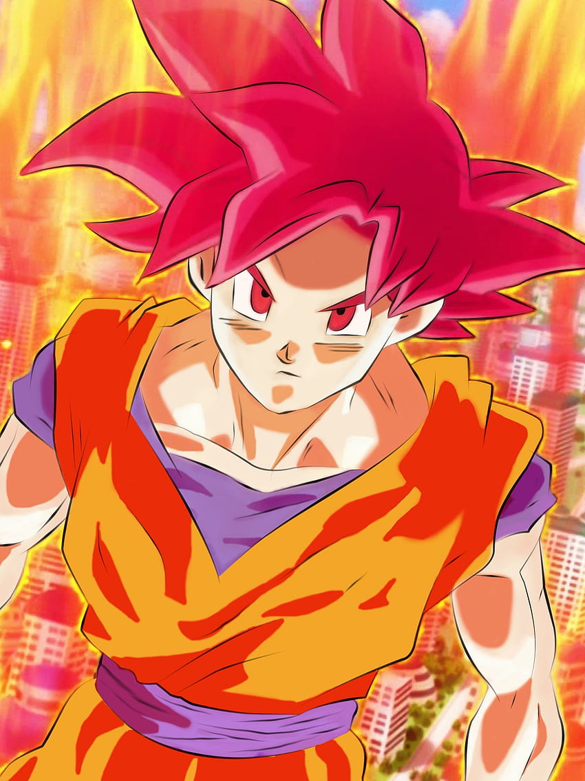 iPhone 6s Dragon Ball Live And Background - Super Saiyan God Goku Phone - - , Ssj God Goku HD phone wallpaper