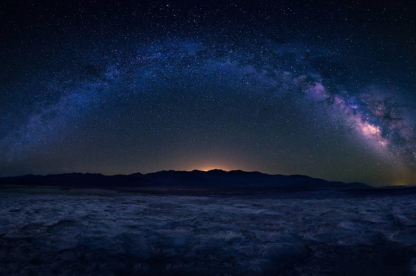 Milky Way Starry Sky Landscape Chromebook Pixel , Nature , , and Background, Milky Way Ocean HD wallpaper