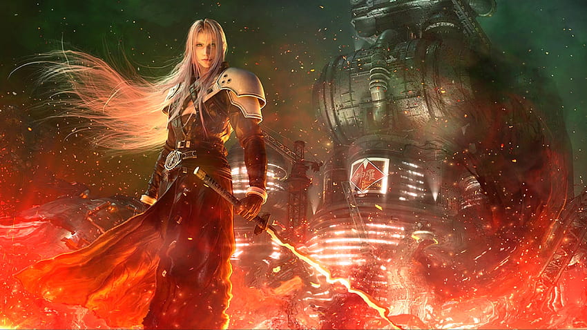 Sephiroth FF7 Yeniden Yapımı: FinalFantasyVII HD duvar kağıdı