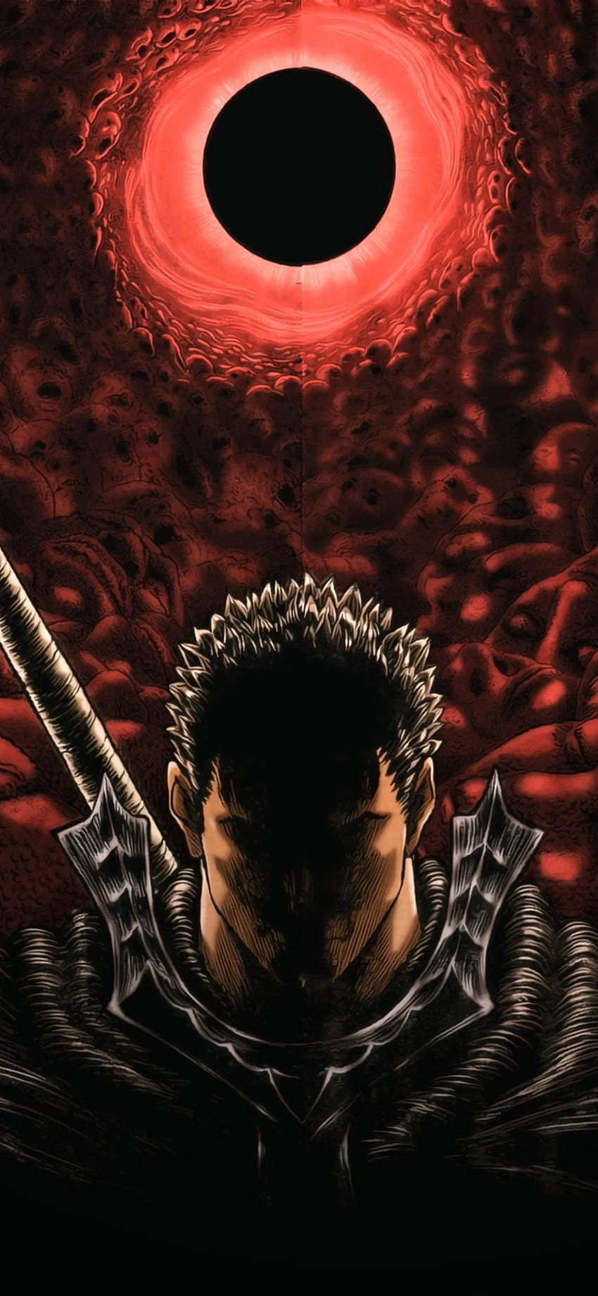 Made a Guts Evolution Phone wallpaper based on the continual evolution of  Miuras art style and Guts own development I know Guts smile is placed  in the wrong time based on the
