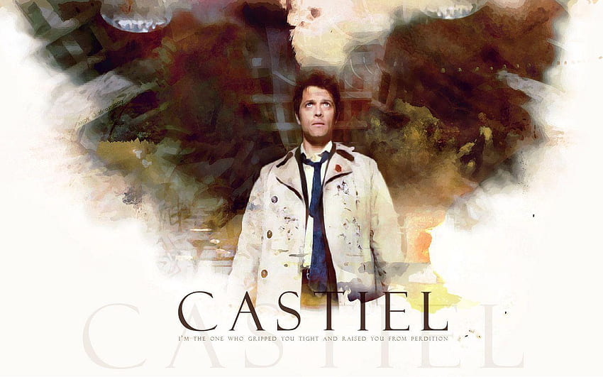 Supernatural Castiel HD wallpaper