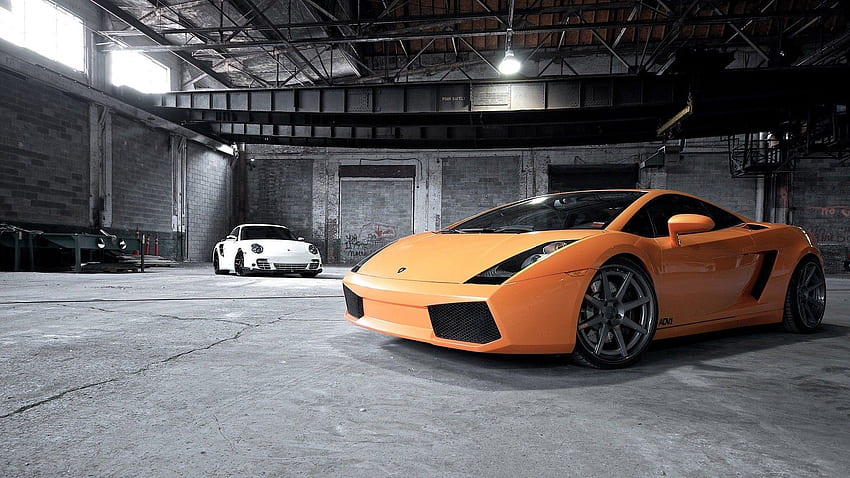 Auto, Lamborghini, Autos, Stil, Garage HD-Hintergrundbild