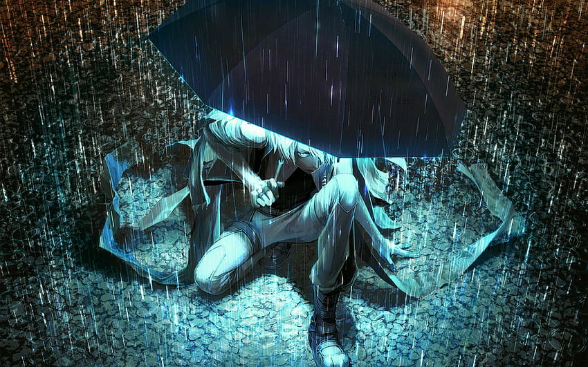 Mist Rain Anime . Steampunk Train , Dinosaur Train and Purple Rain, Cute Anime Rain Girl HD wallpaper