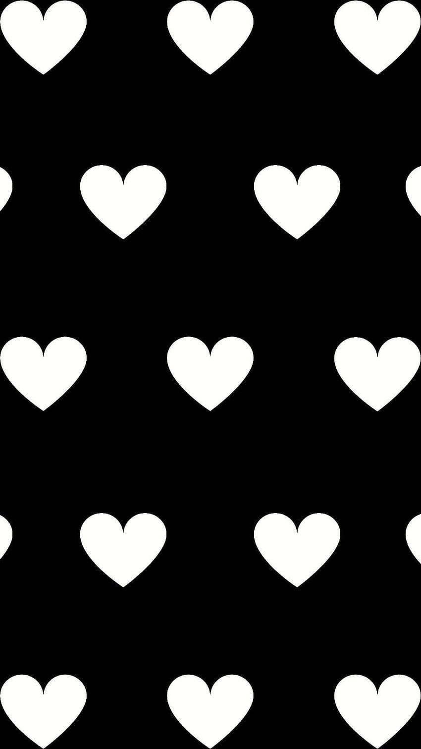 Black and white heart phone HD wallpapers | Pxfuel