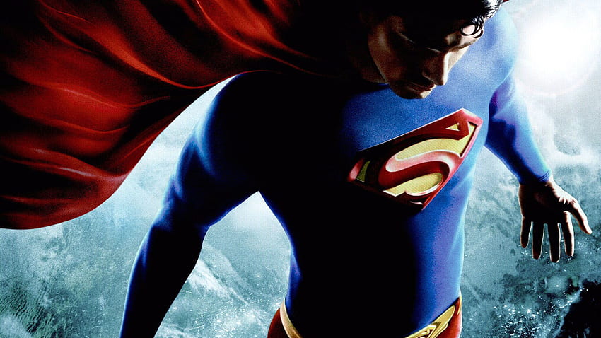 Superman Returns Above Earth Cartoon Full HD wallpaper