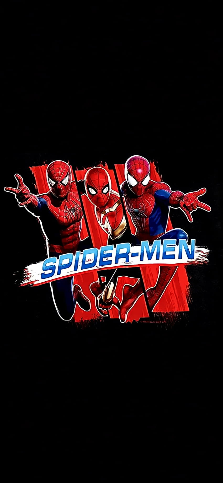 Spider-Men NWH, Spider-Man, Tobey Maguire, No way home, Spiderman, Tom Holland, Andrew Garfield, Spidermen, Spiderverse, Marvel, Spiderman HD тапет за телефон