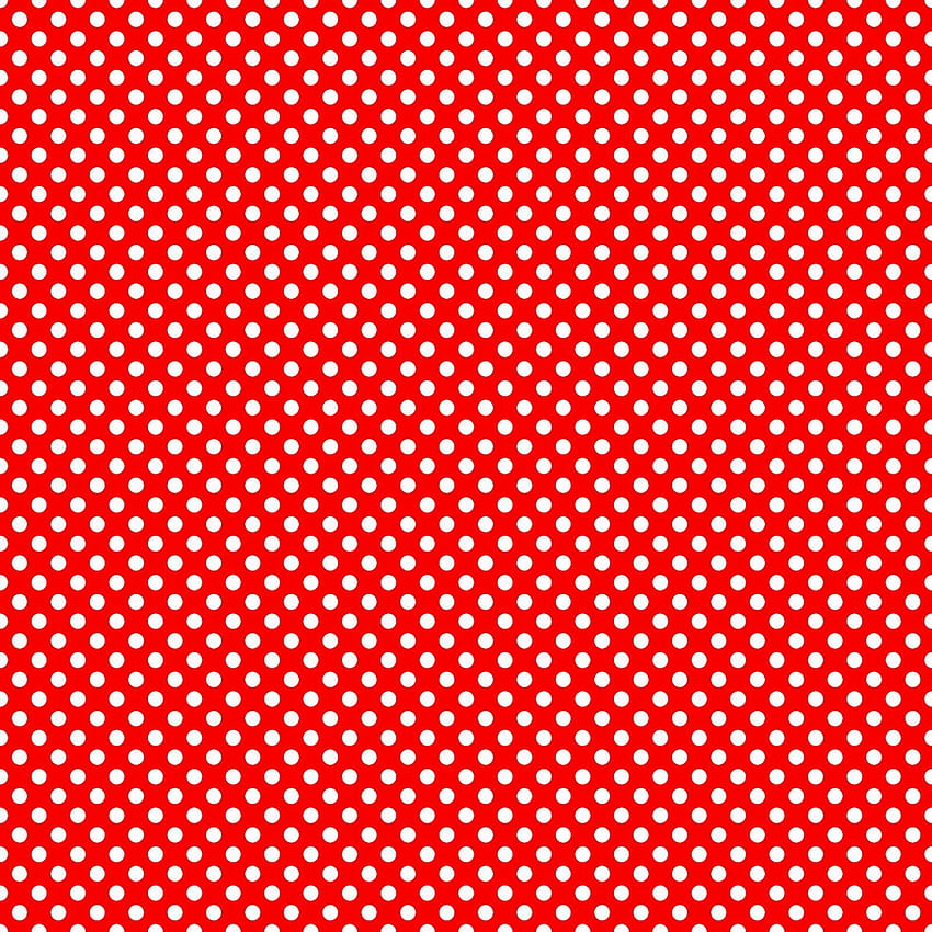Białe tło w kropki (strona 1), czerwone i białe kropki Tapeta na telefon HD