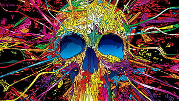 colorful skull wallpaper by georgekev  Download on ZEDGE  188b