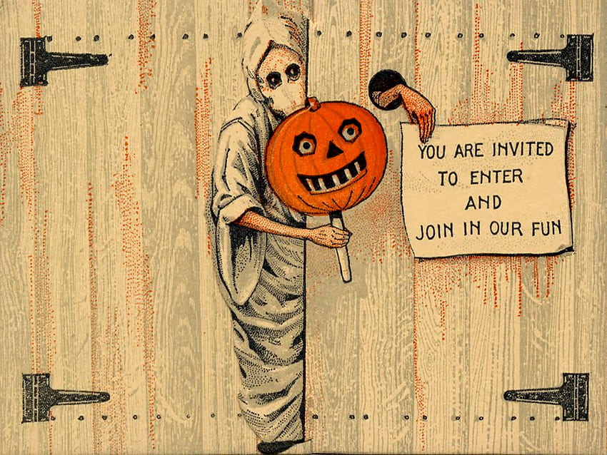 Vintage Halloween, Vintage Party HD wallpaper