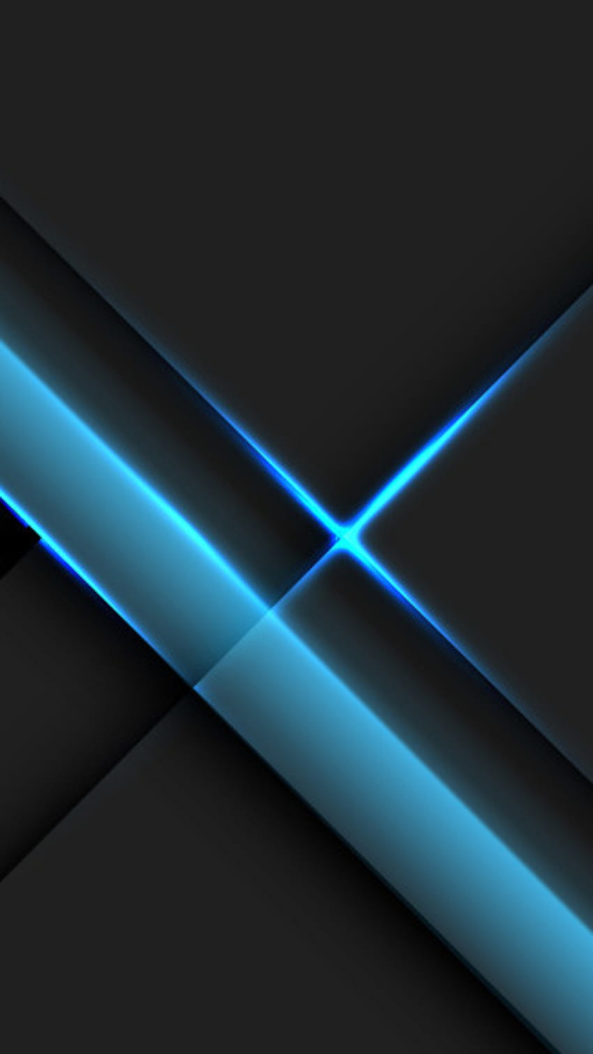 amoled neon blue black, digital, modern, symmetry, design, pattern, shiny, abstract, lines, glow, colorful HD phone wallpaper