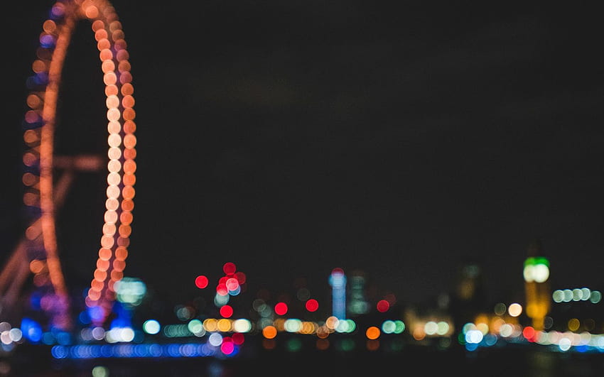Ferris Wheel Bokeh Effect Lights Night Dark night [] for your , Mobile & Tablet. Explore Bokeh Effects . with Sound Effects HD wallpaper