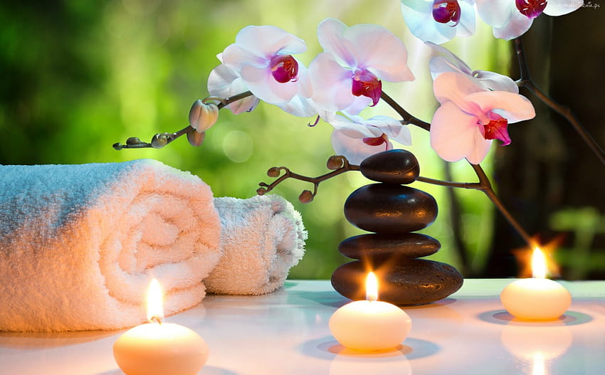 Spa, Peace, Candles, Relax HD wallpaper