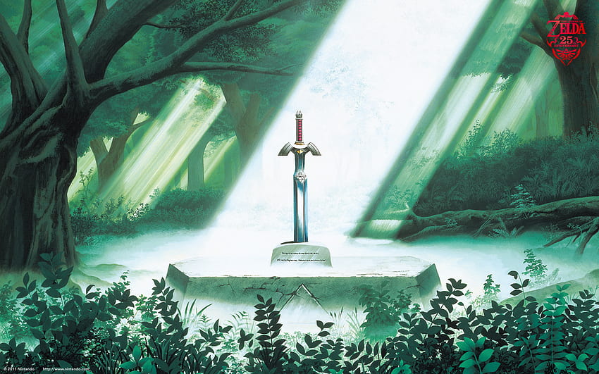 The Legend of Zelda (เชื่อมโยงไปยังอดีต) - Master Sword วางอยู่ วอลล์เปเปอร์ HD