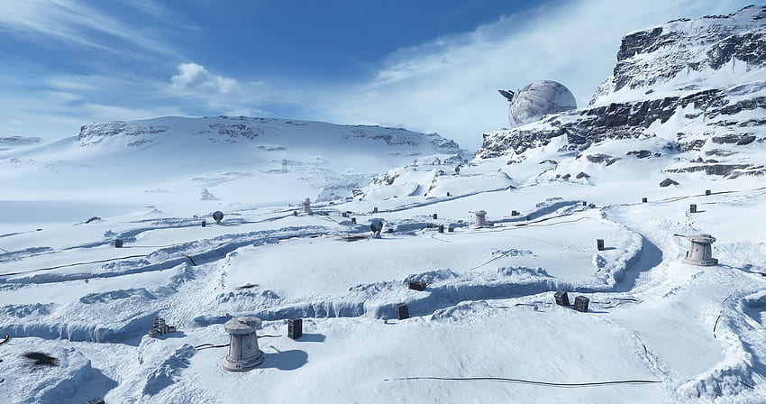 Star Wars, Hoth, Snow / и мобилен фон HD тапет