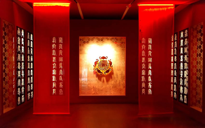 red chinese red silence china world 1787, Chinese Themed HD wallpaper