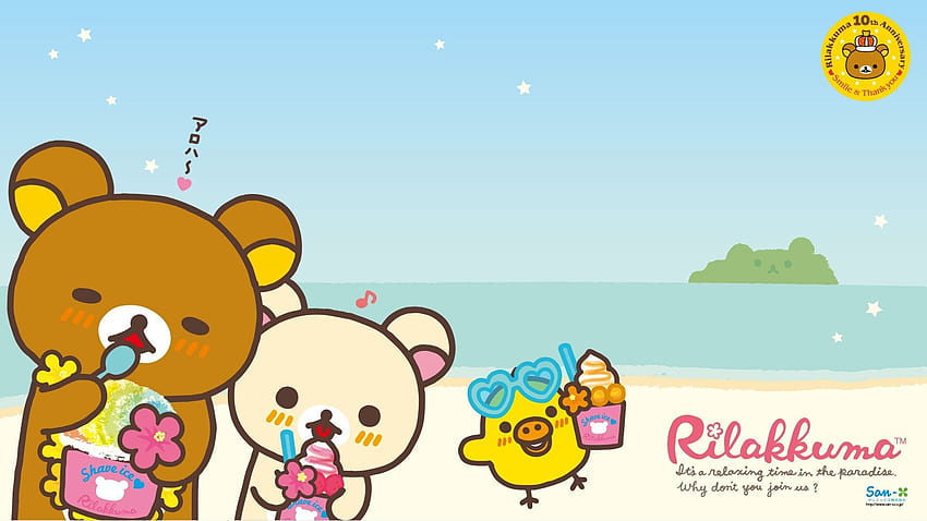 rilakkuma, Pink Rilakkuma HD wallpaper