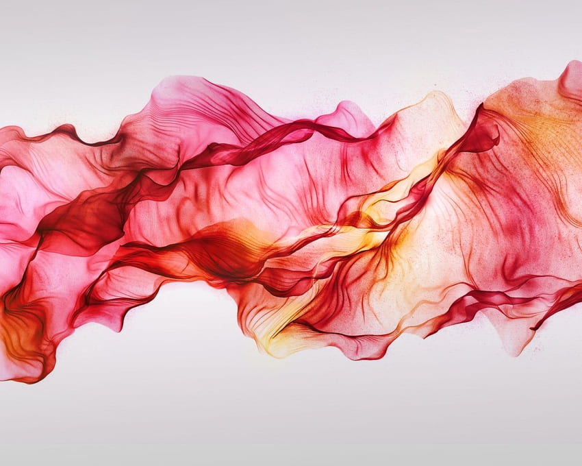 Red silk PC and Mac, Red Watercolor HD wallpaper